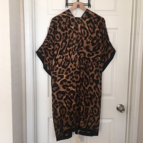 Best Seller! Leopard Print Kimono / Swim Cover-Up - Picture 5 of 8